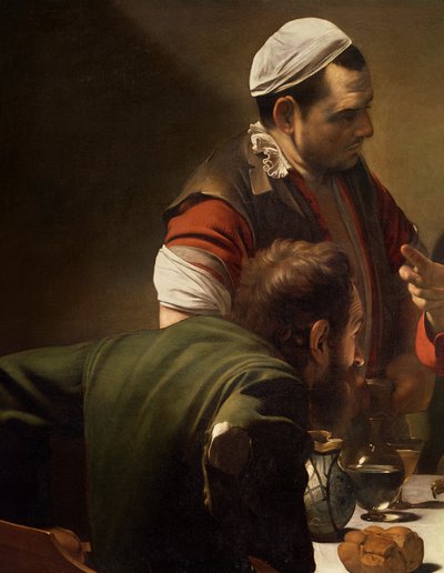 The Supper at Emmaus (detail) by Michelangelo Merisi Caravaggio